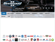 Tablet Screenshot of benwoodautoparts.com